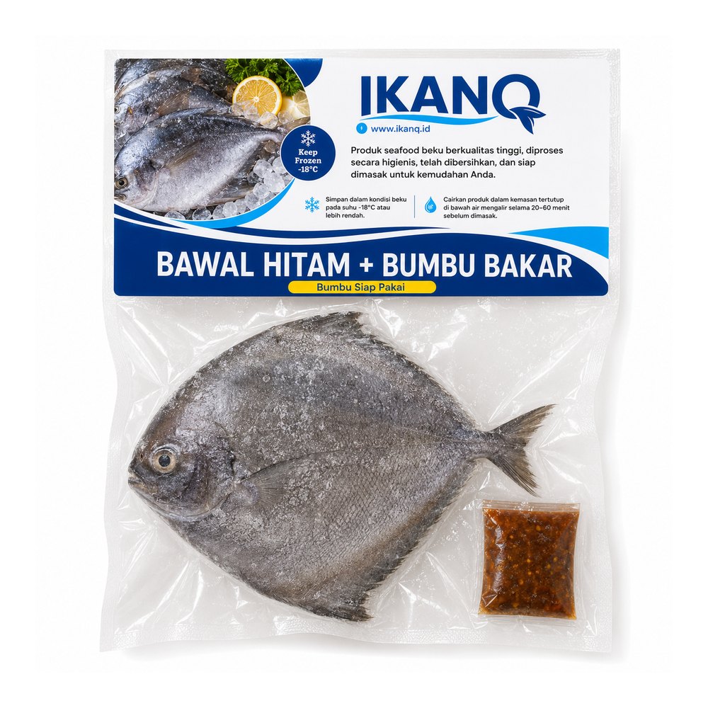 Ikan Bawal Hitam + Bumbu Bakar