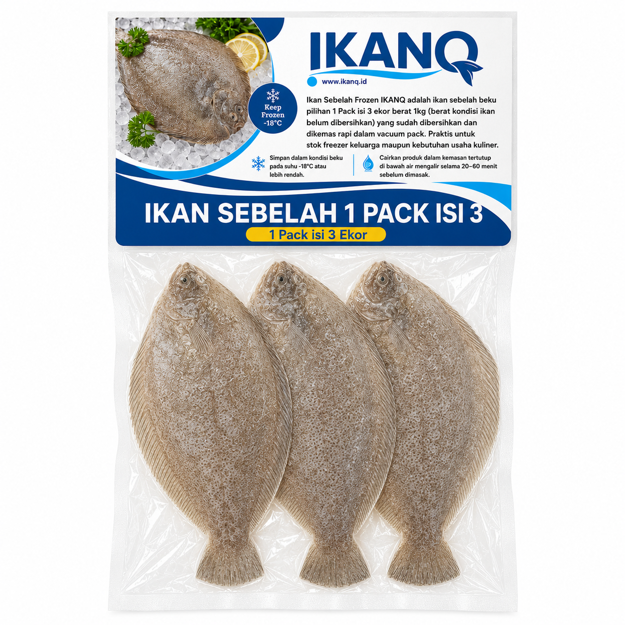Ikan Sebelah 1 Pack isi 3